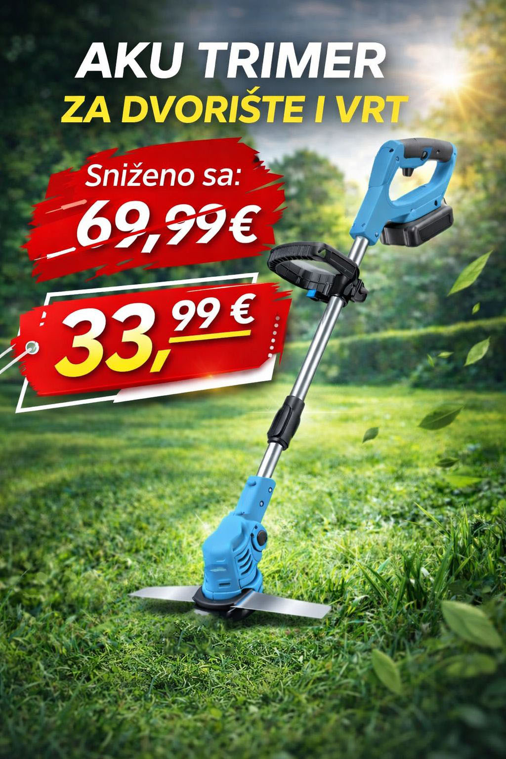 Aku vyžínač na trávu – bezdrátový vyžínač pro dvůr a zahradu