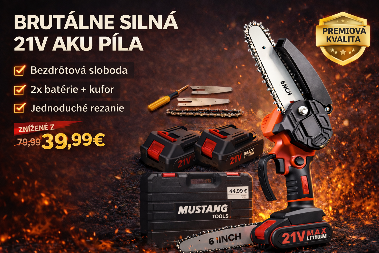 Aku Reťazová Píla 6”