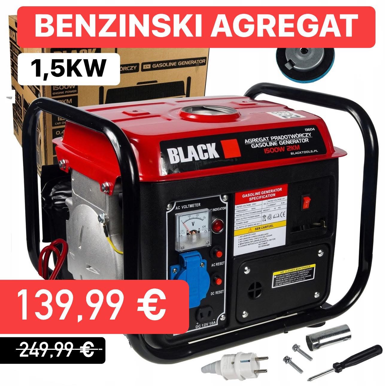 Agregat za struju BLACK 1500W
