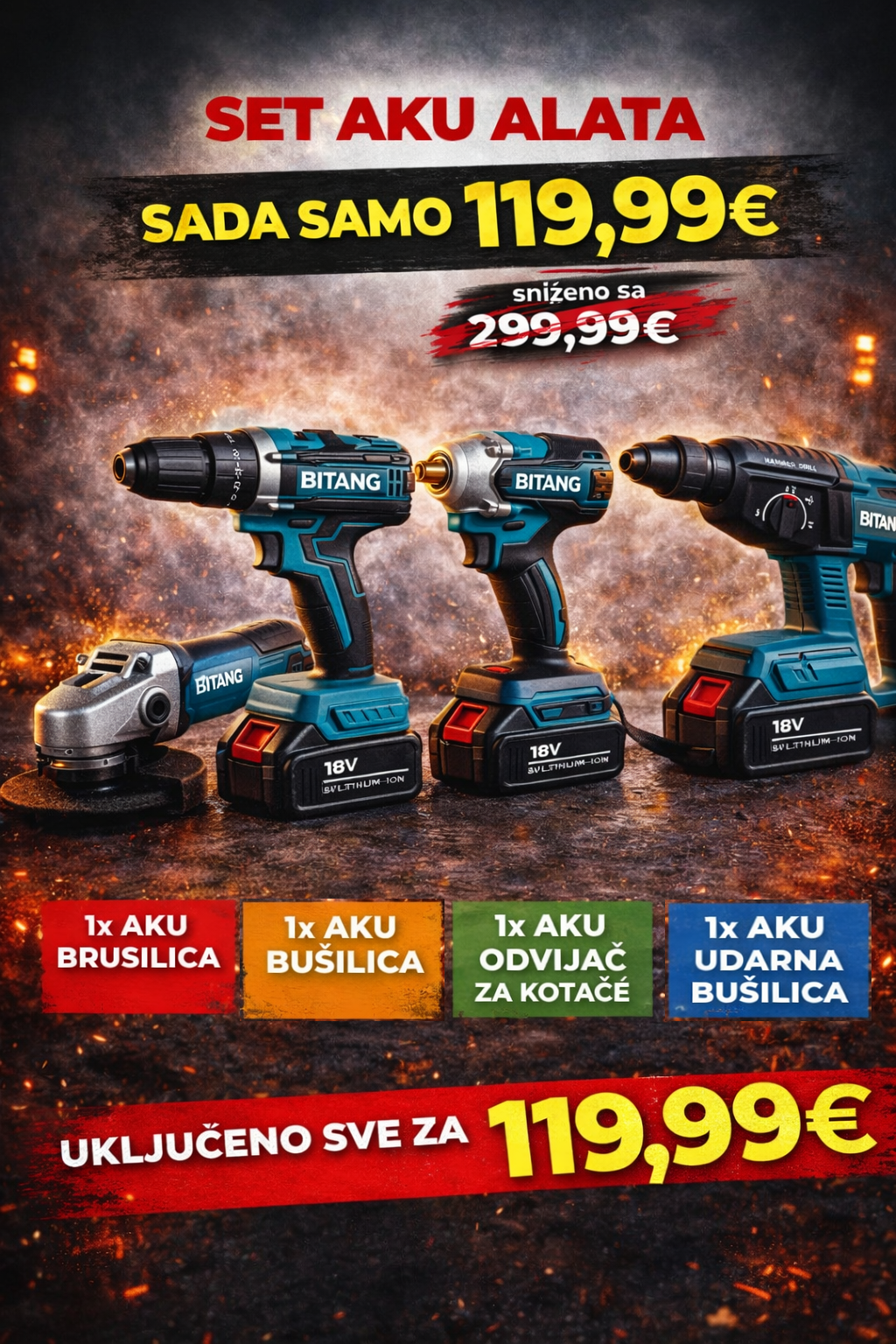 BITANG AKU SET ALATA – 4 KOMADA