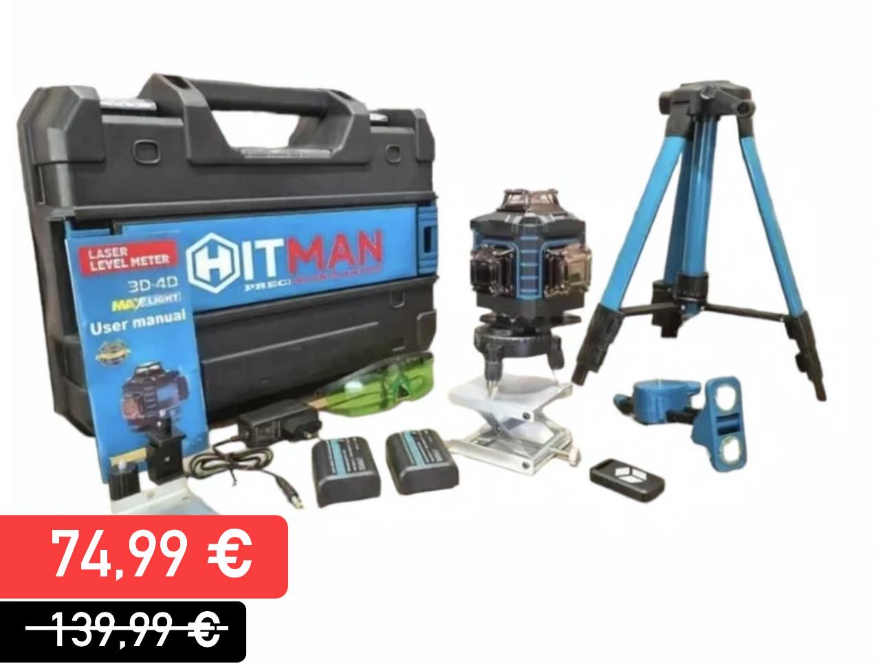 Profesionalni zeleni laser sa postoljem i stativom