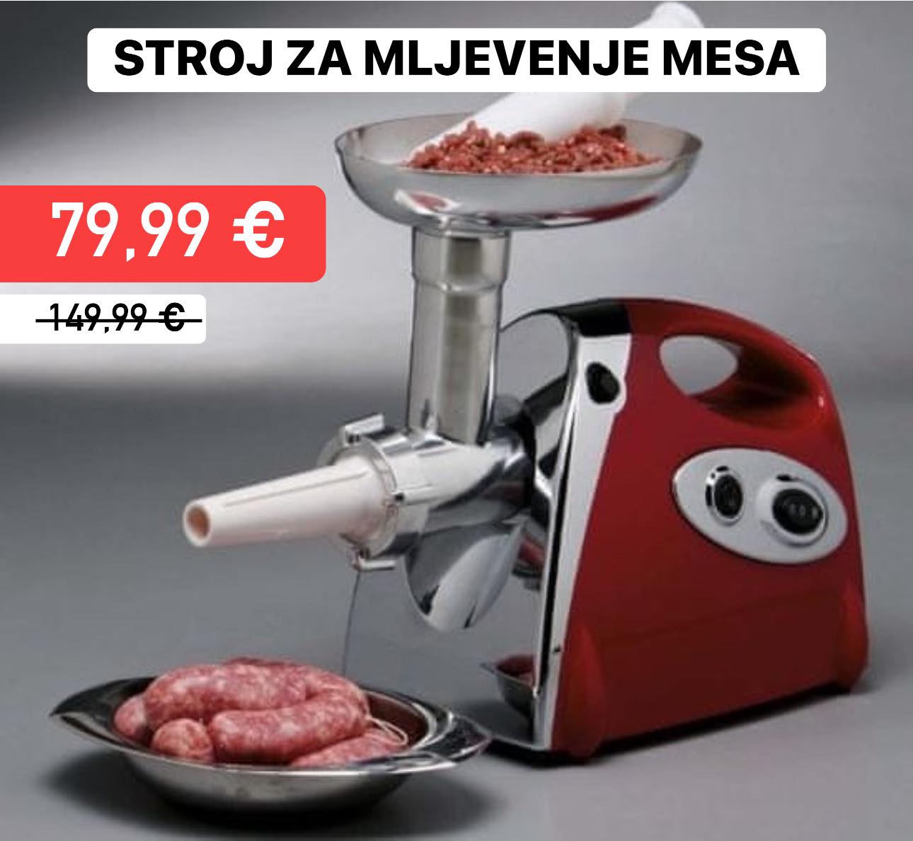 Električna Mašina za Mljevenje Mesa