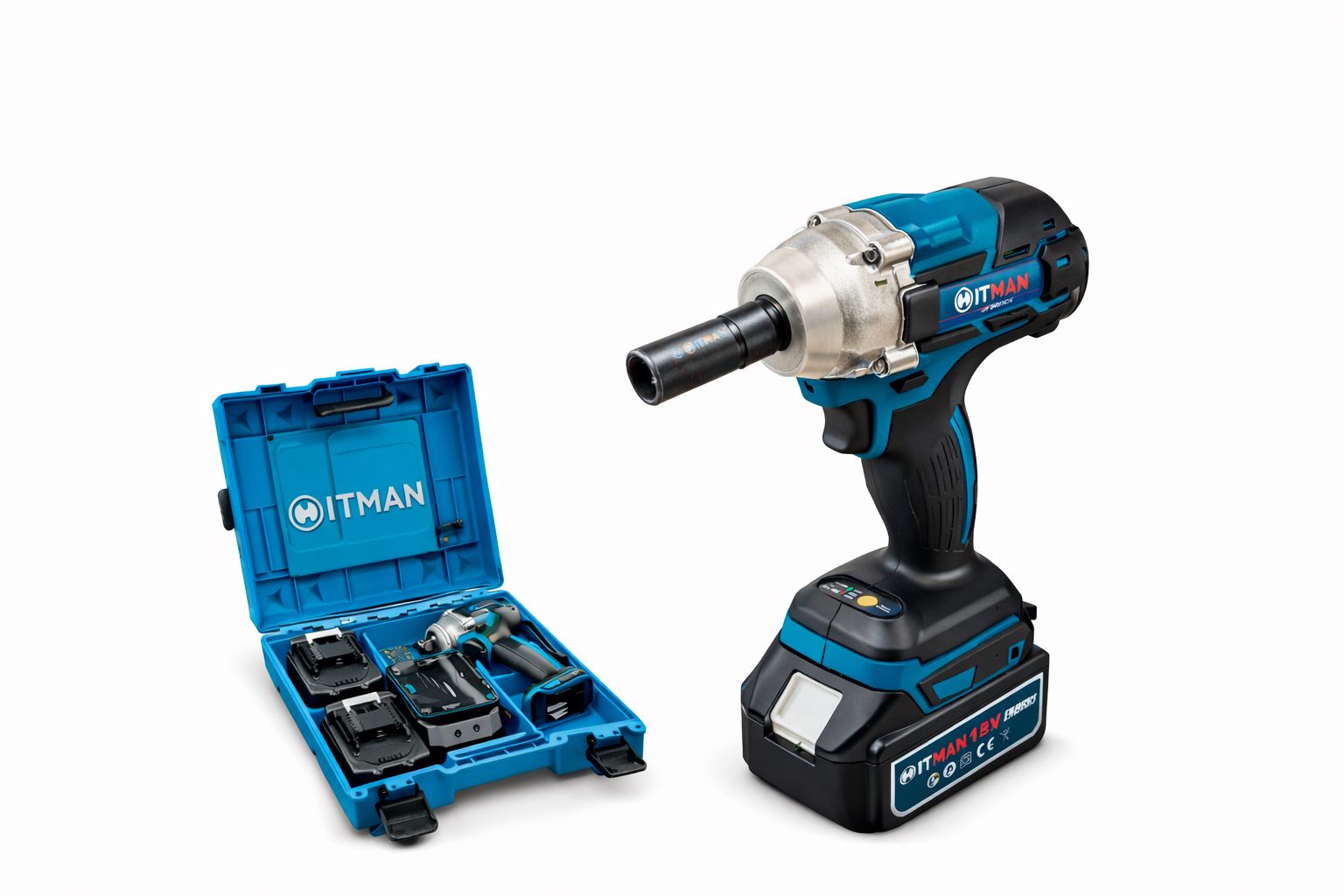 AKU UDARNI ODVIJAČ - 725 Nm sa 2 x Baterije